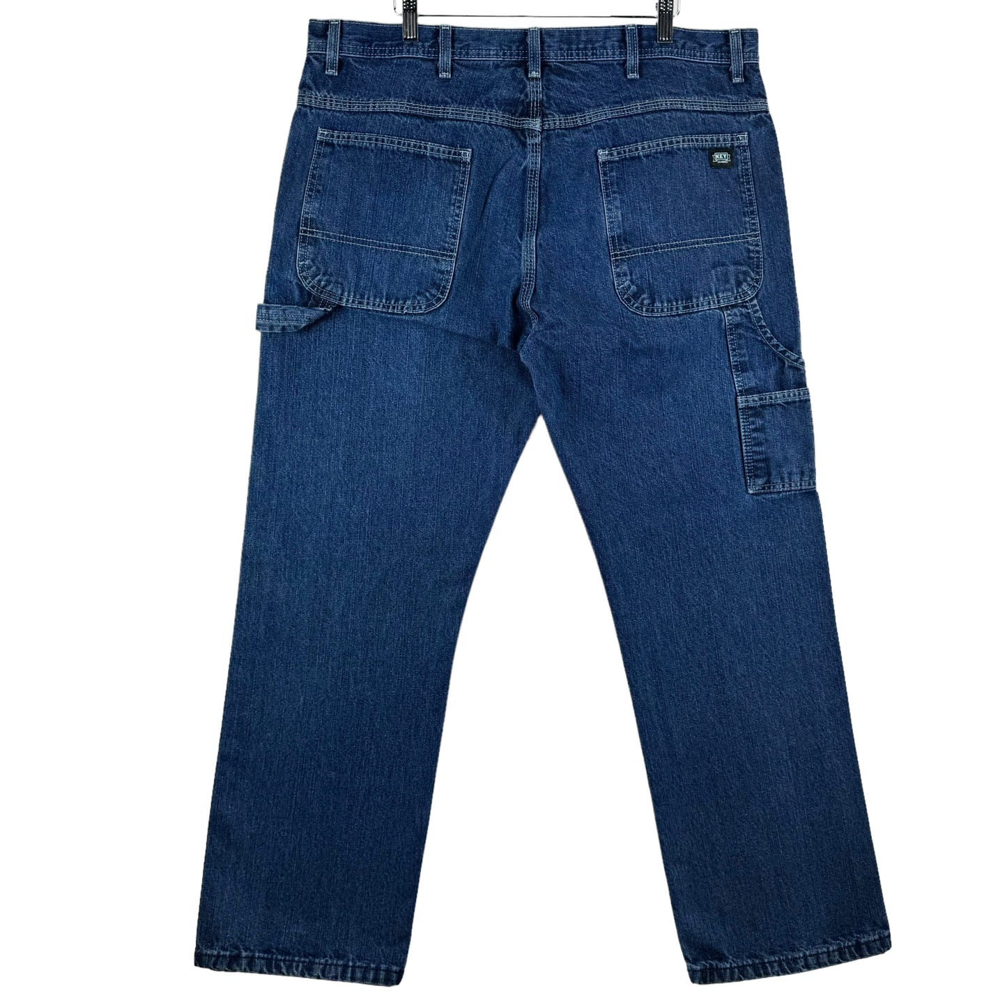 KEY USA Jeans Dark Blue Regular Carpenter Denim Bottoms W38