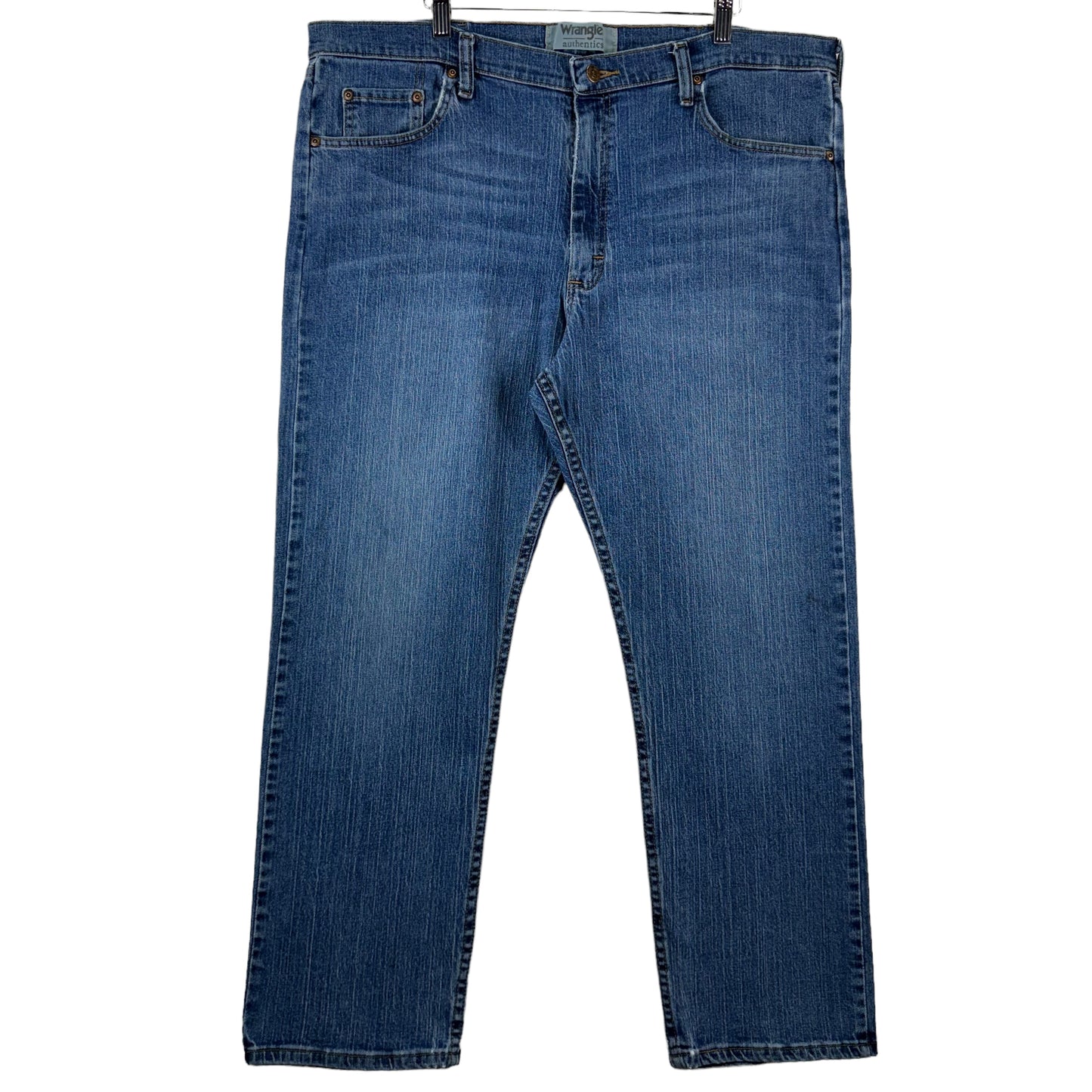 Vintage Wrangler Jeans 2000's Dark Blue Straight Leg Stretch Denim W40