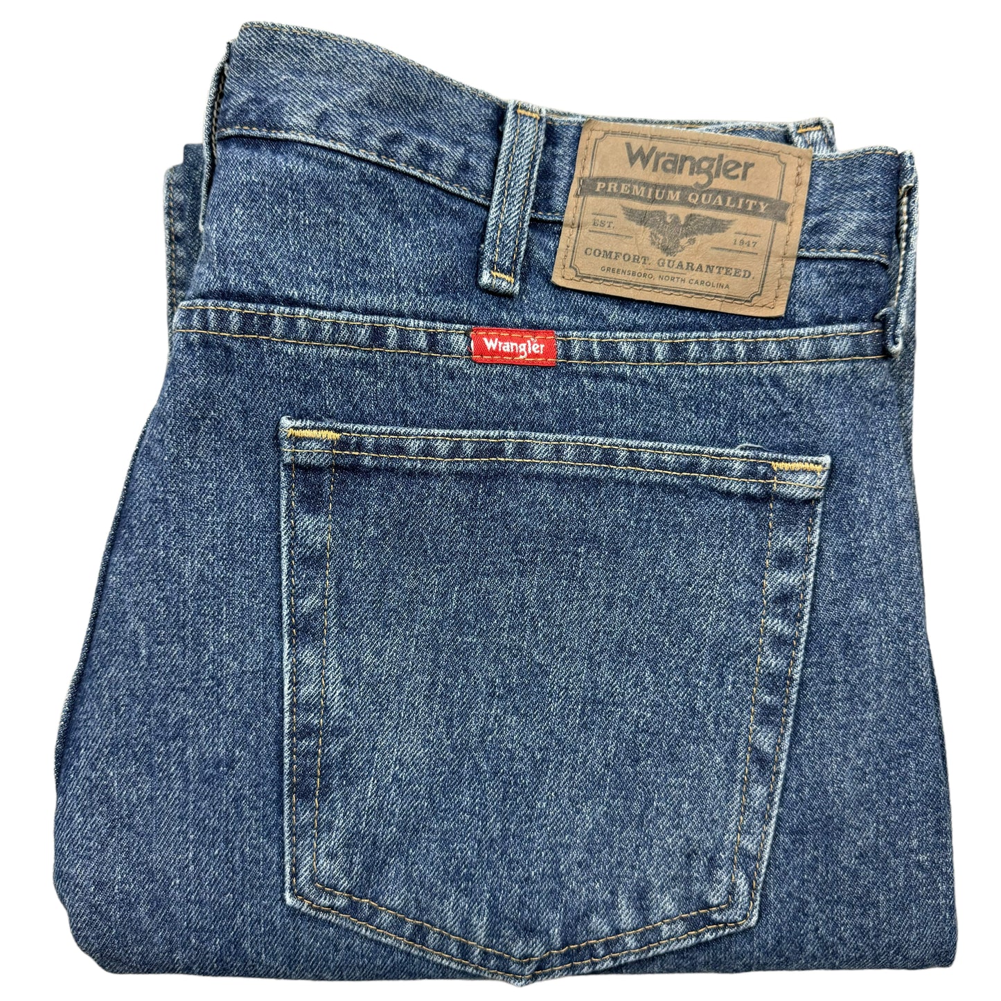 Vintage Wrangler Jeans 2000's Blue Classic Heavy Rigid Denim Bottoms W34
