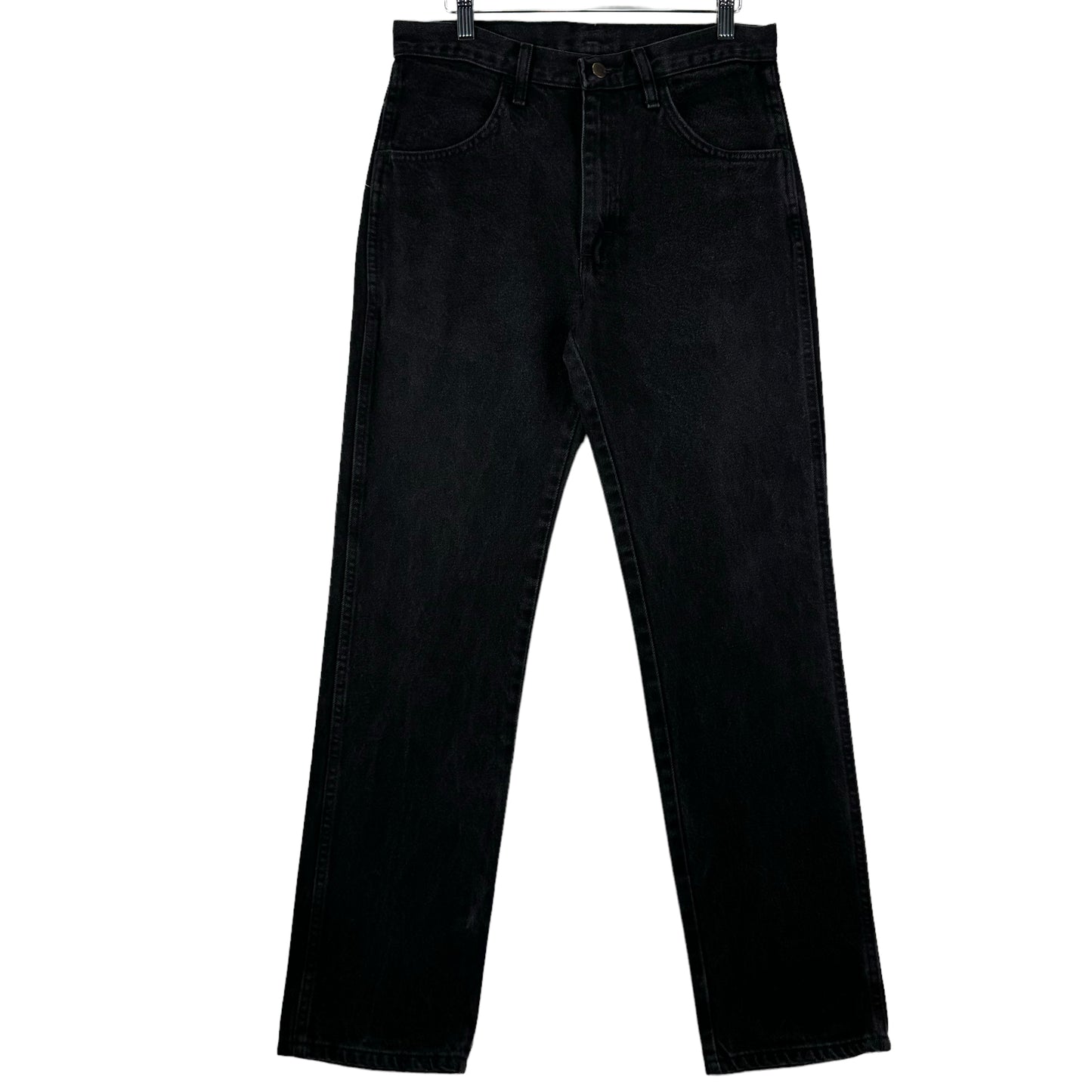 Vintage Rustler Jeans 90's Black Heavy Rigid Denim Bottoms W31
