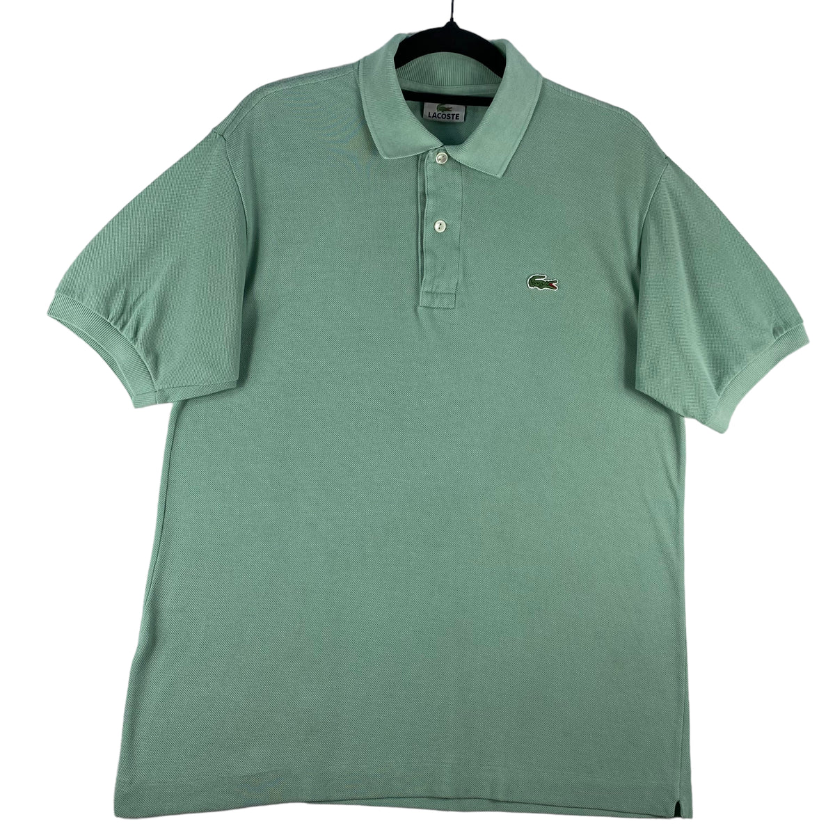Vintage Lacoste Devanlay 90's Mint Green Cotton Polo Shirt Size S