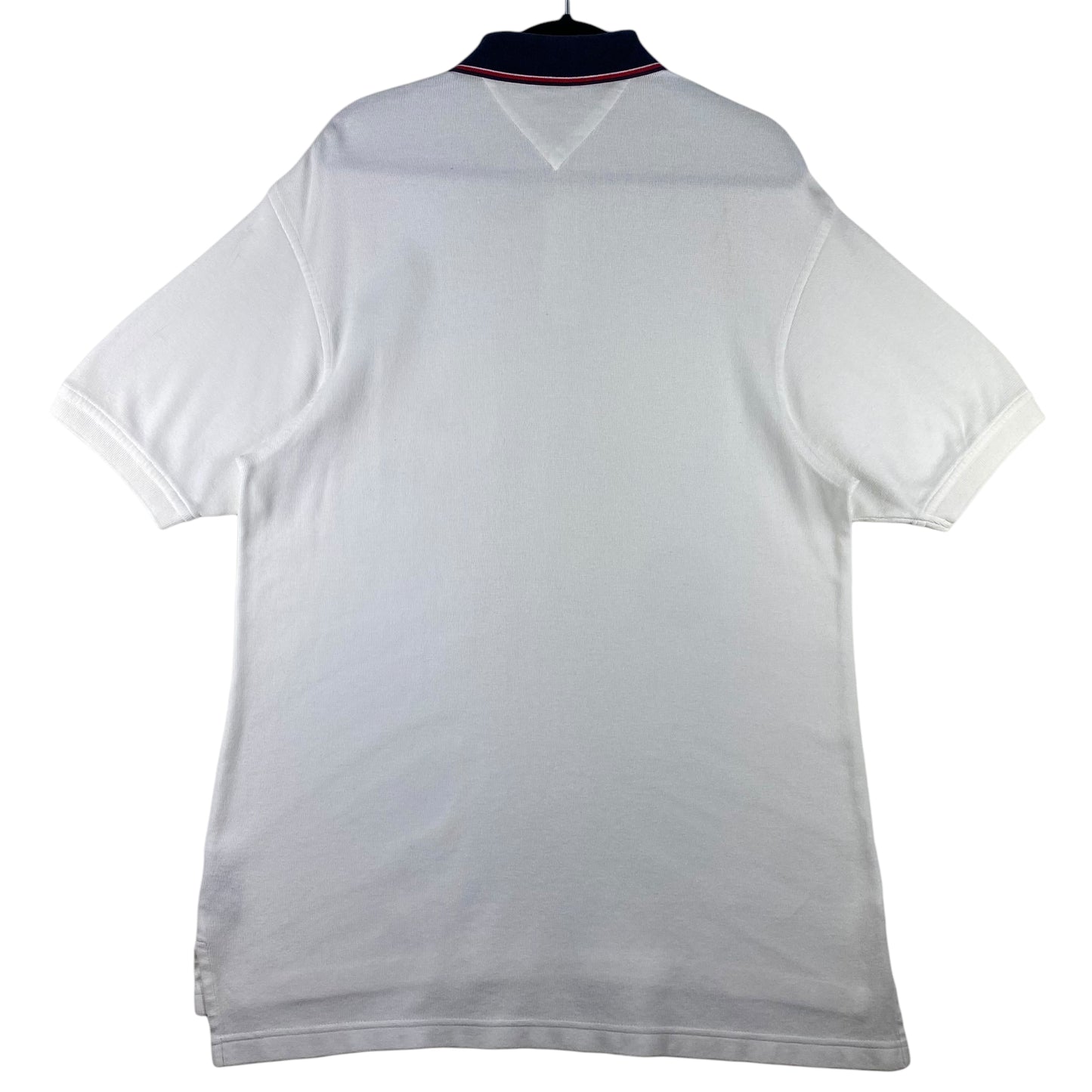 Vintage Tommy Hilfiger 90's White Oversized Cotton Polo Shirt Size S