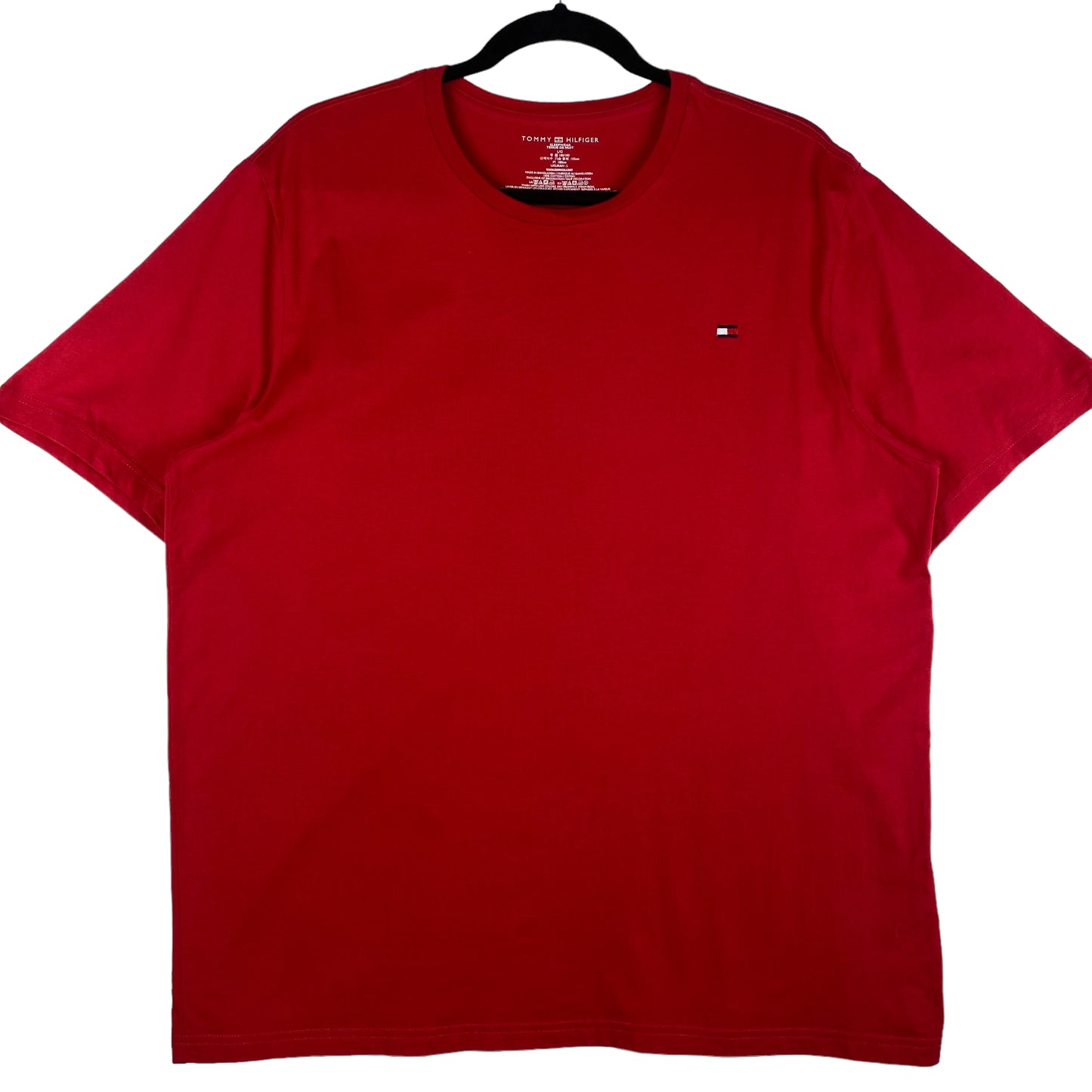 Tommy Hilfiger Sleepwear Red Basic Cotton Tee Shirt Size L