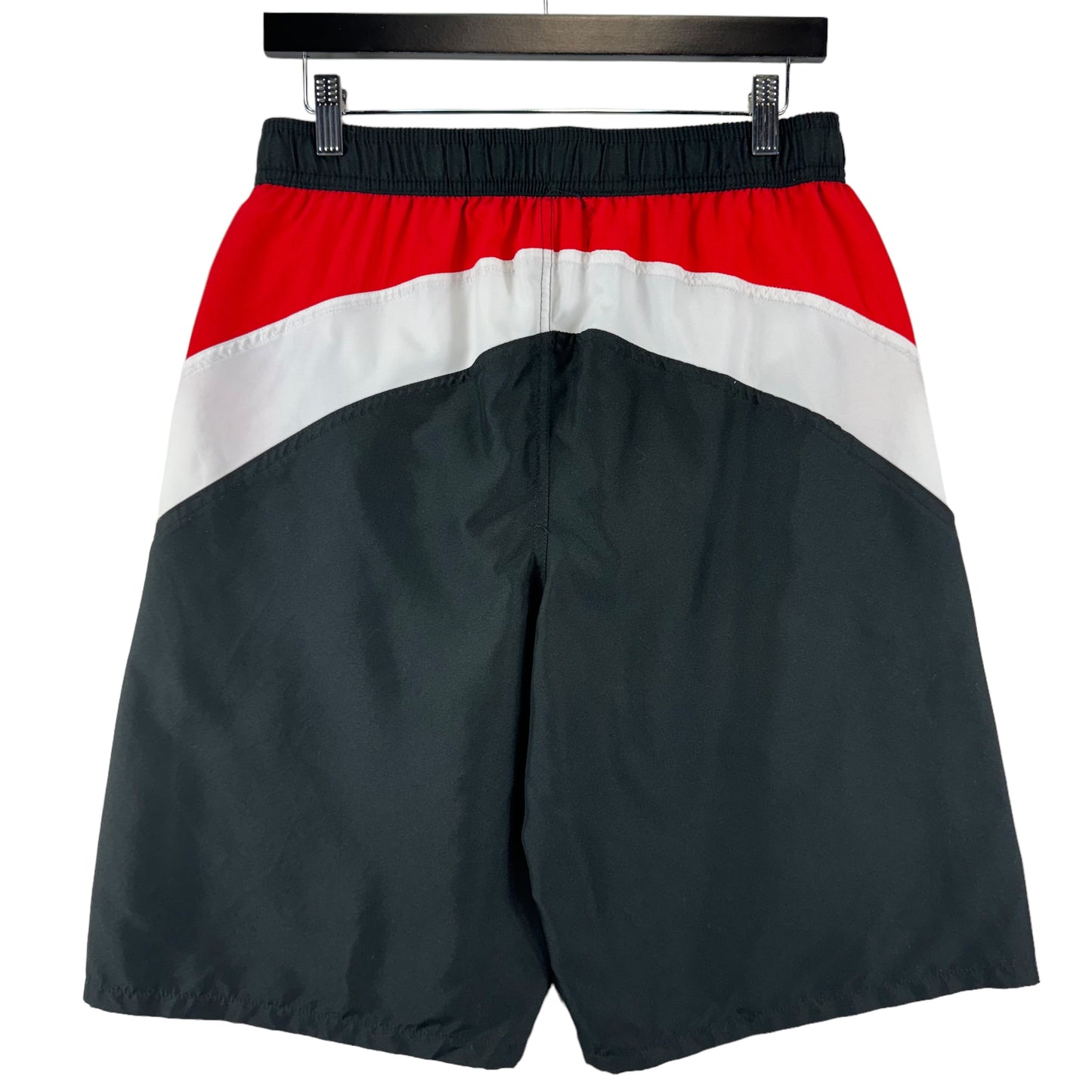 Champion Black White & Red Slim Beach Swim Shorts Size XL