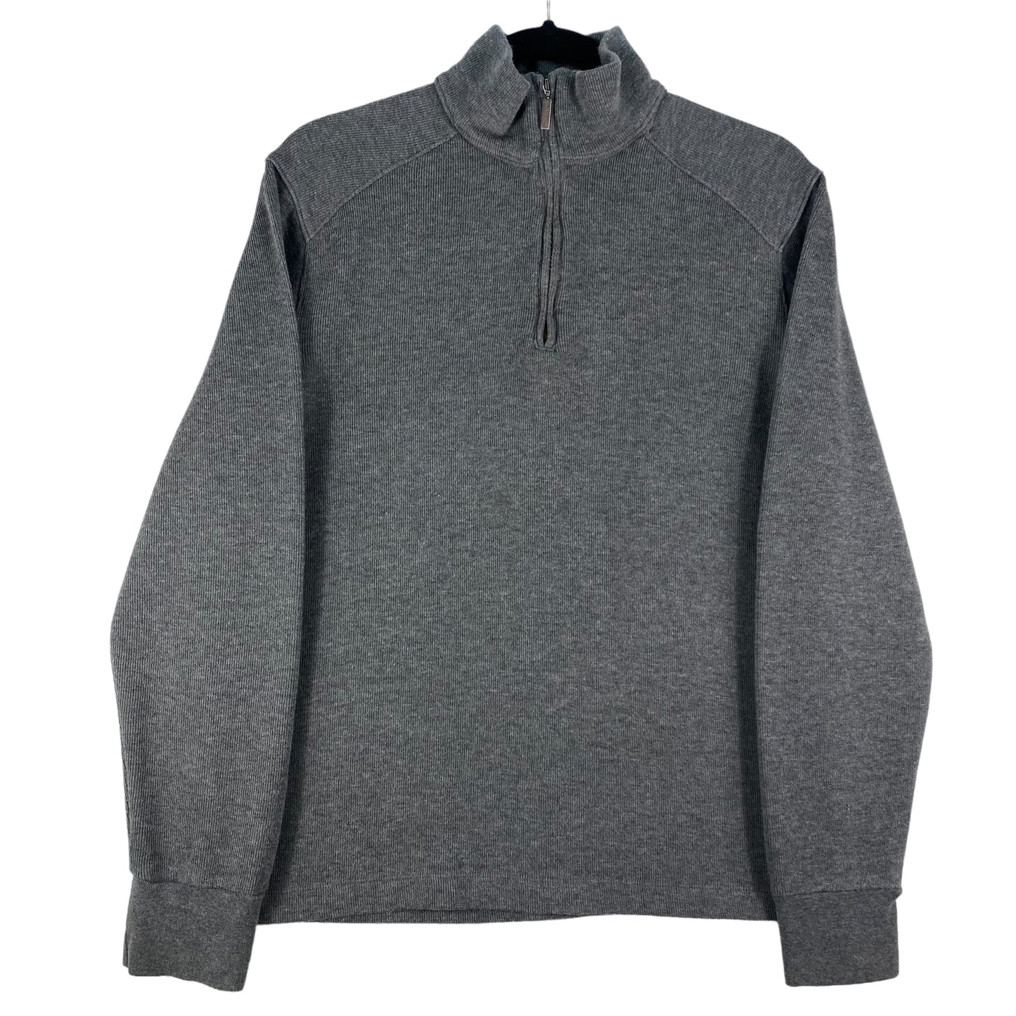 Vintage Calvin Klein 2000's Grey Quarter Zip Knit Sweater Size M