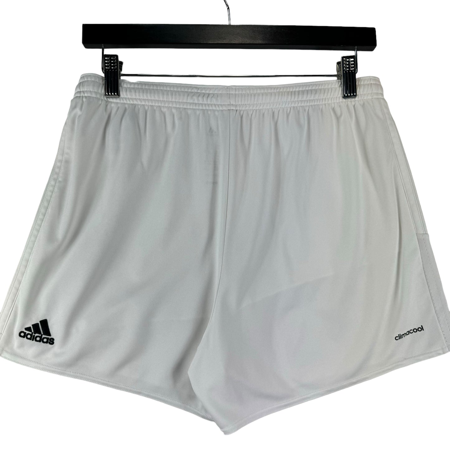 Adidas Womens White Asymmetric Running Sport Shorts Size M