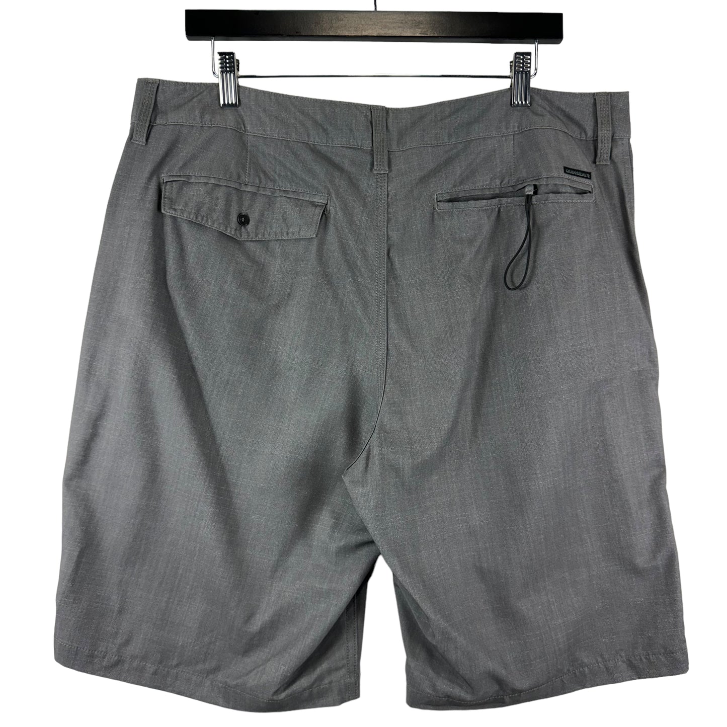 Quiksilver Grey Stretch Button Front Beach Swim Shorts W37