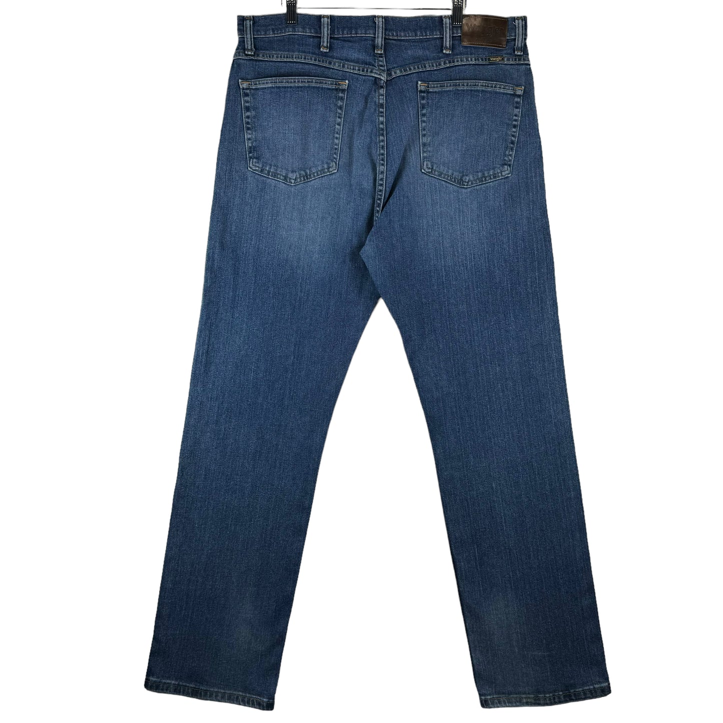 Vintage Wrangler Jeans 2000's Blue Relaxed Fit Straight Leg Stretch Denim W38