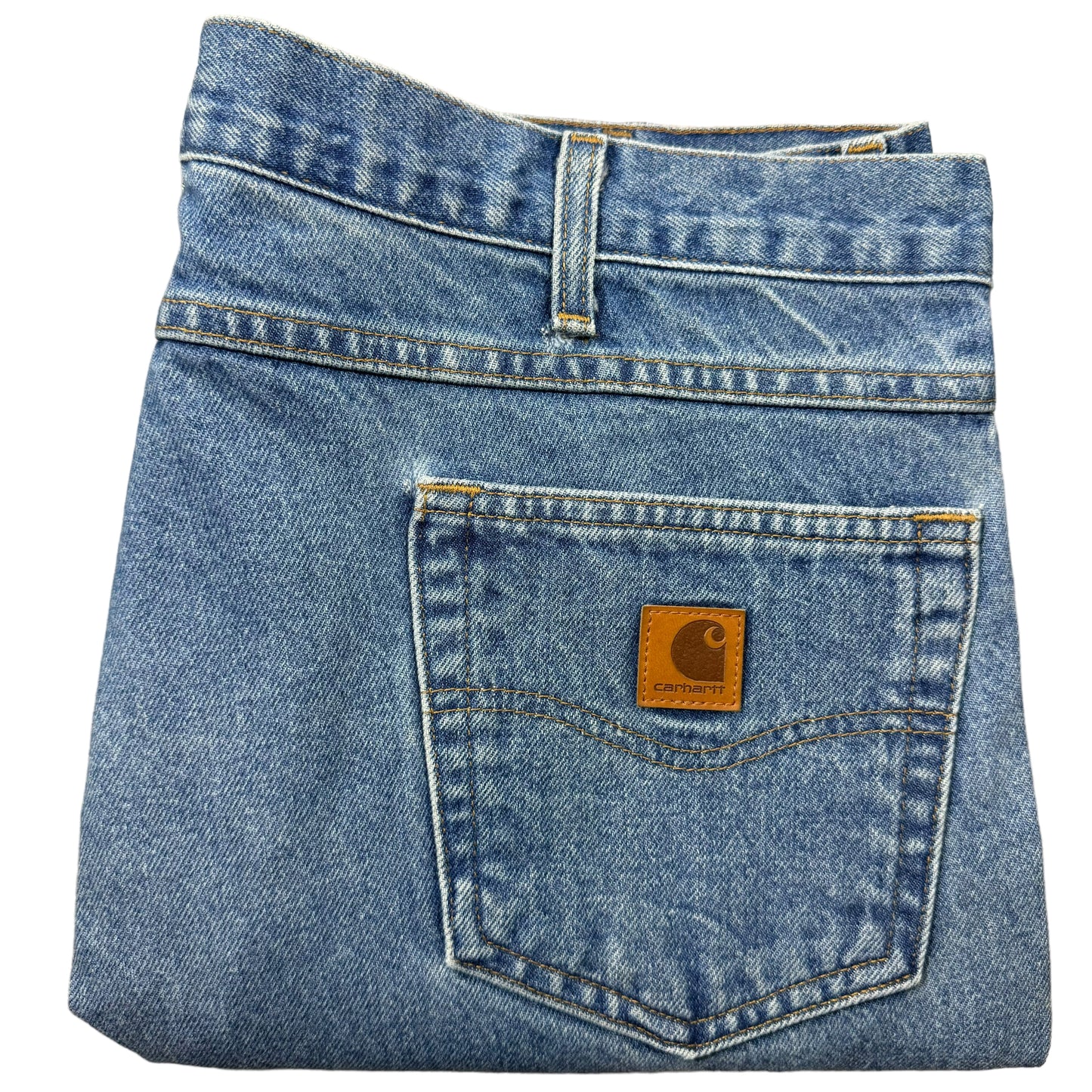 Vintage Carhartt Jeans 90's Blue Rigid Denim Bottoms W40