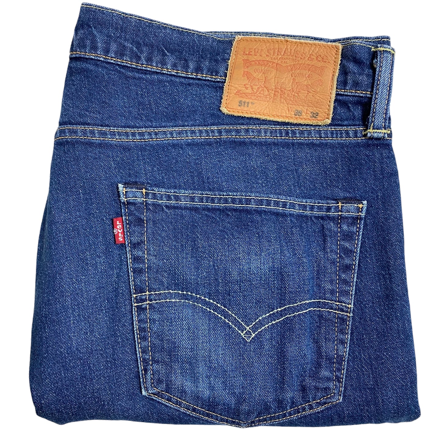 Levis 511 Jeans Blue Slim Straight Leg Denim Pant Bottoms W39