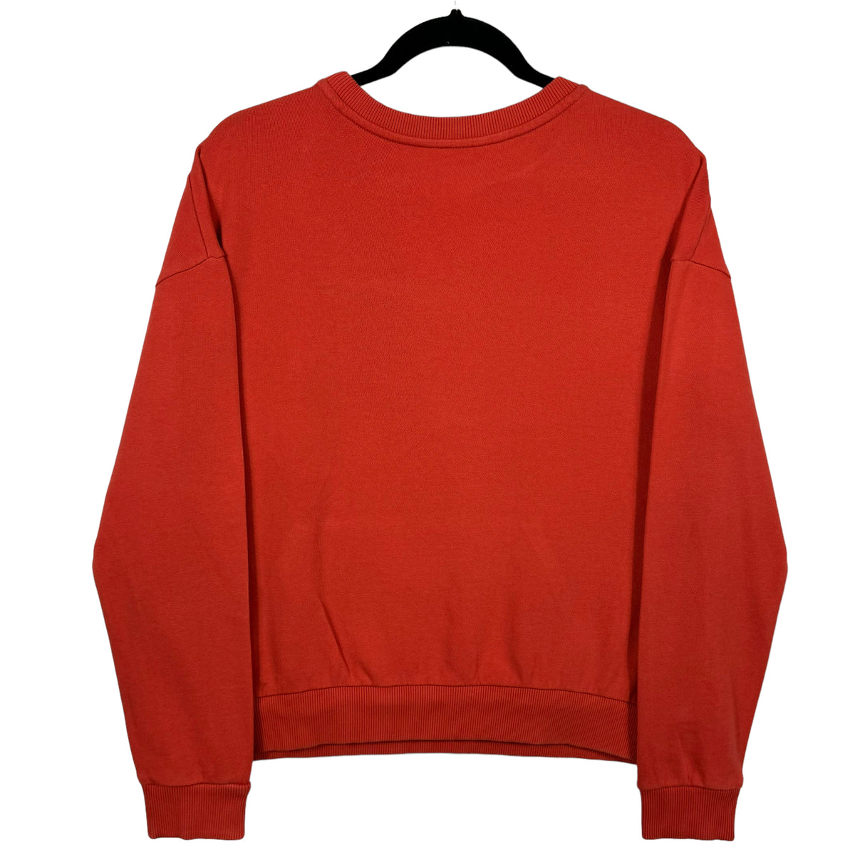 Armani Exchange Womens Orange Cotton Oversized Crewneck Sweater Size S
