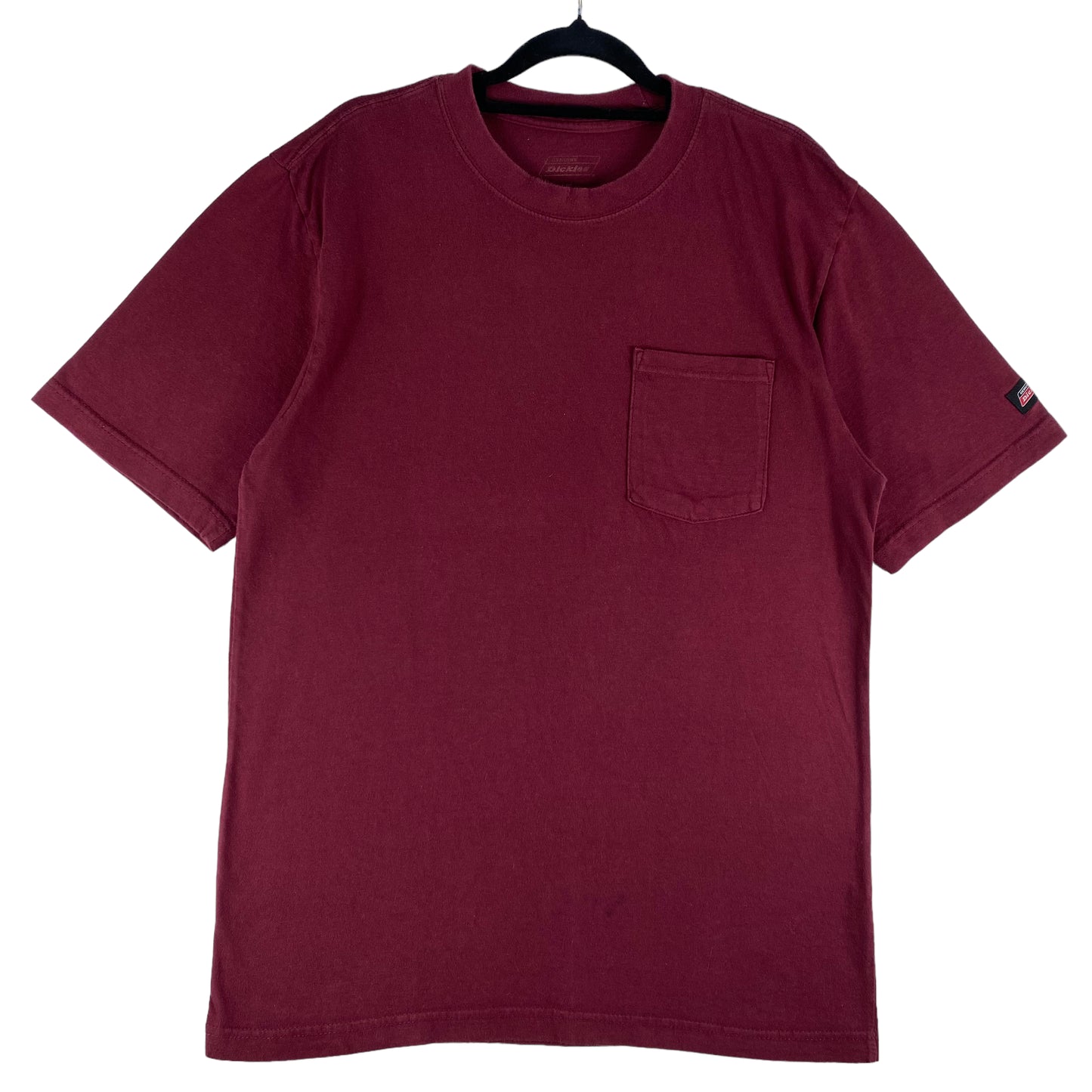 Dickies Maroon Brown Cotton Pocket Tee Shirt Size M