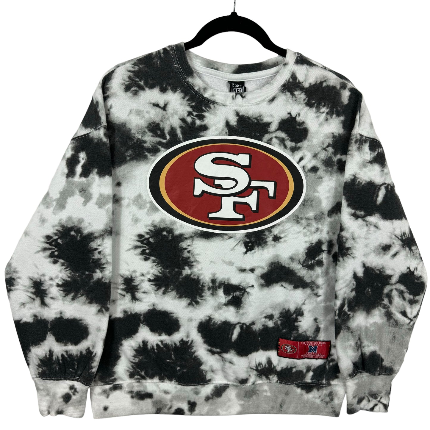 NFL Team Apparel Black & White San Francisco 49ers Cotton Sweater Size S