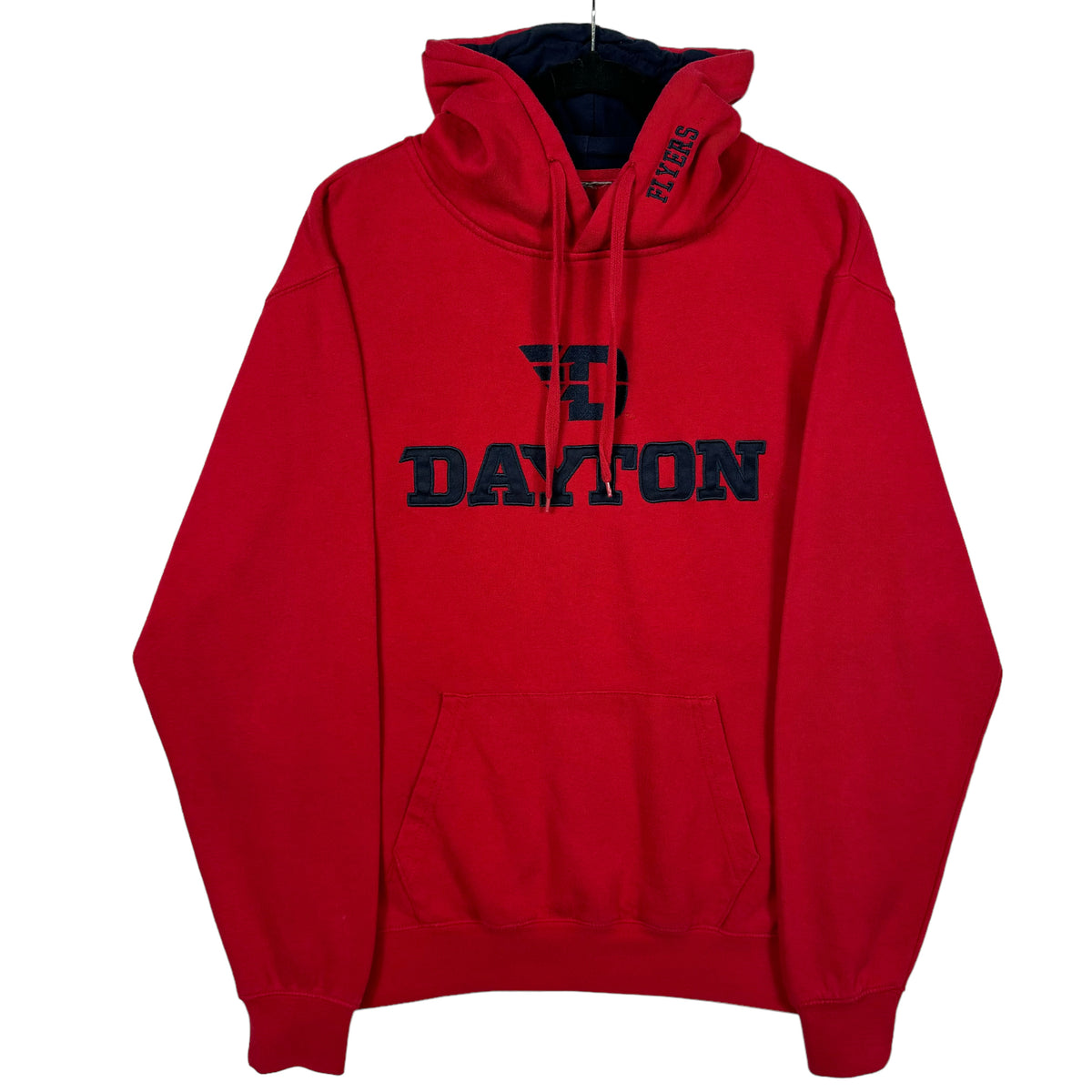 Dayton Flyers Football Red Embroidered Cotton Hoodie Size L