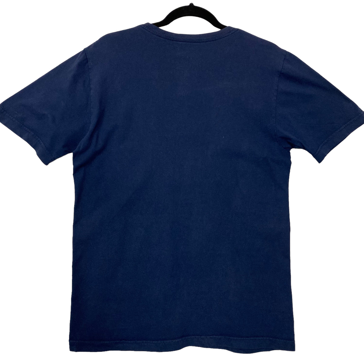 Nike Dark Blue Chest Script Cotton Tee Shirt Size S