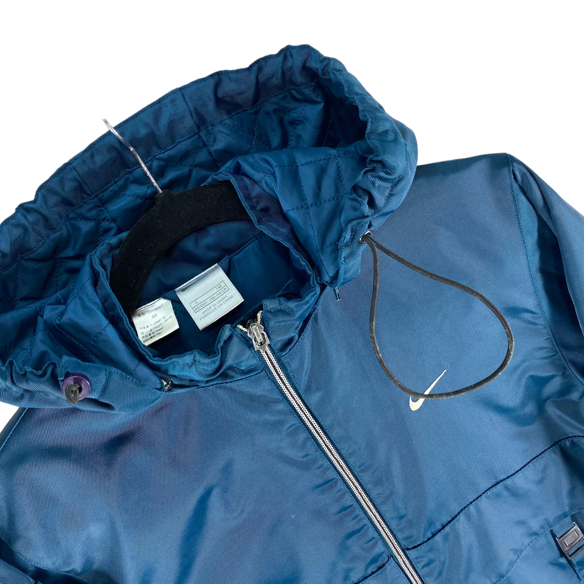 Vintage Nike 2000's Womens Nylon Quilted Jacket Size S