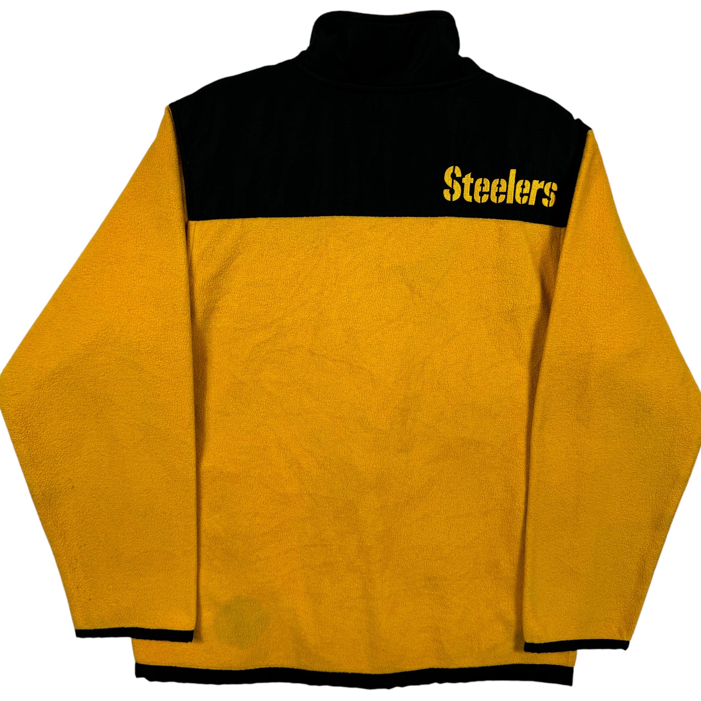 NFL Team Apparel Pittsburgh Steelers Black & Yellow Fleece Zip Jumper Size S