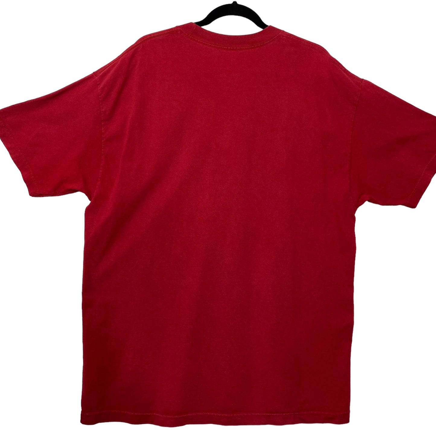 Nike 2000's Red Monogram Cotton Tee Shirt Size XL