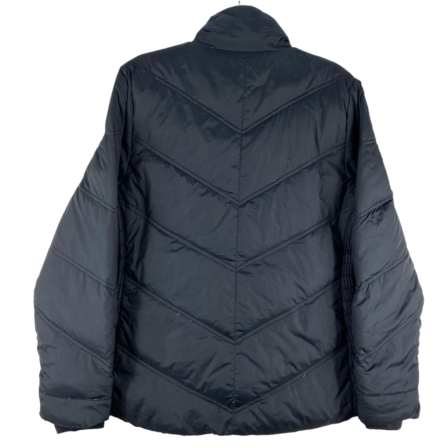 Lacoste Womens Black Padded Windbreaker Jacket Size S