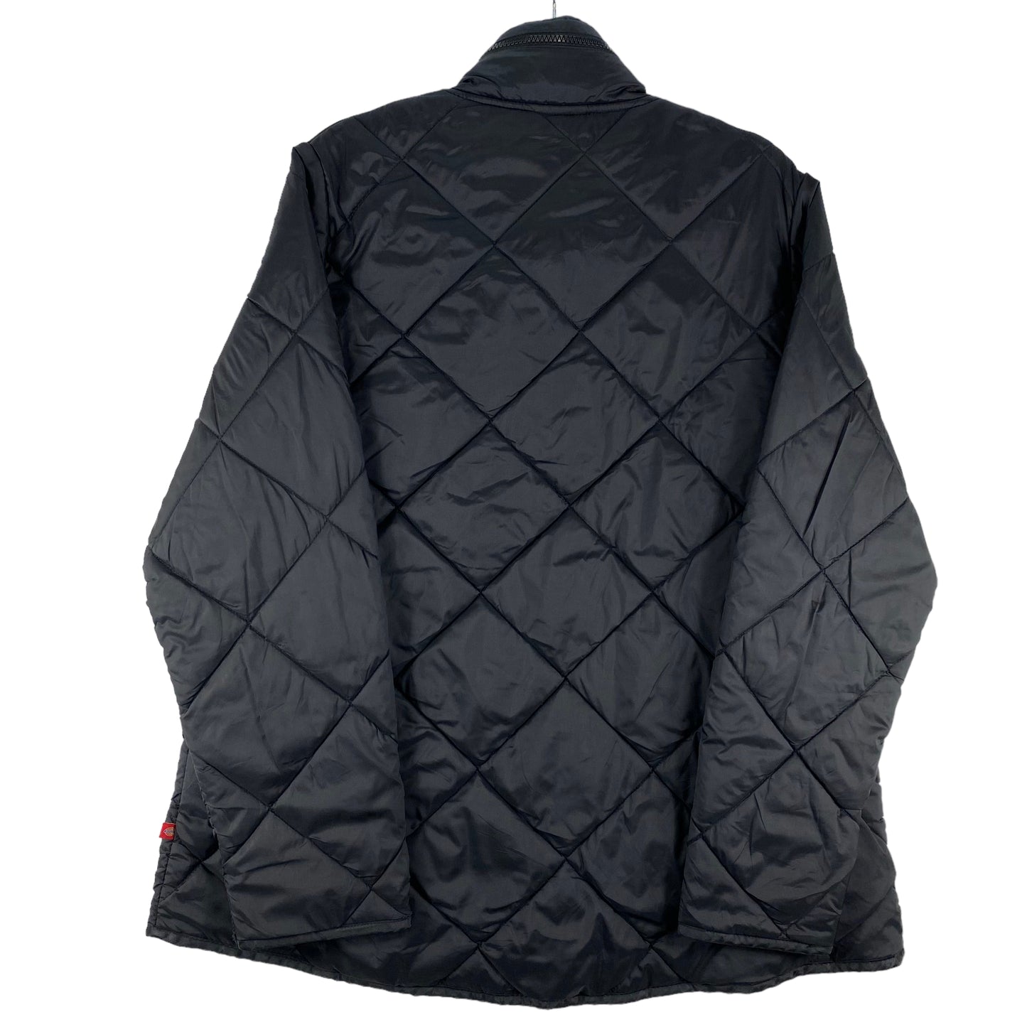 Dickies Womens Black Nylon Padded Jacket With Packable Hood Size L