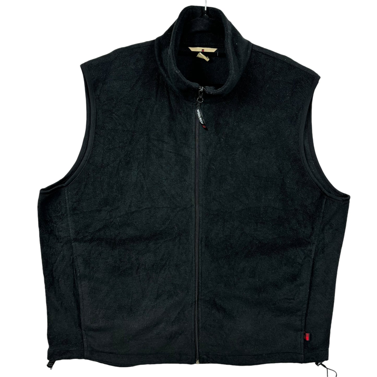 Woolrich Black Fleece Gilet Vest Size XL