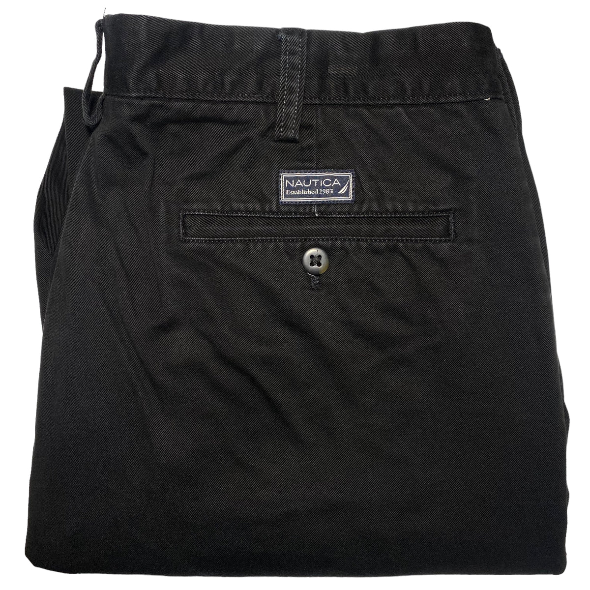 Nautica Black Regular Fit Chino Pants W36