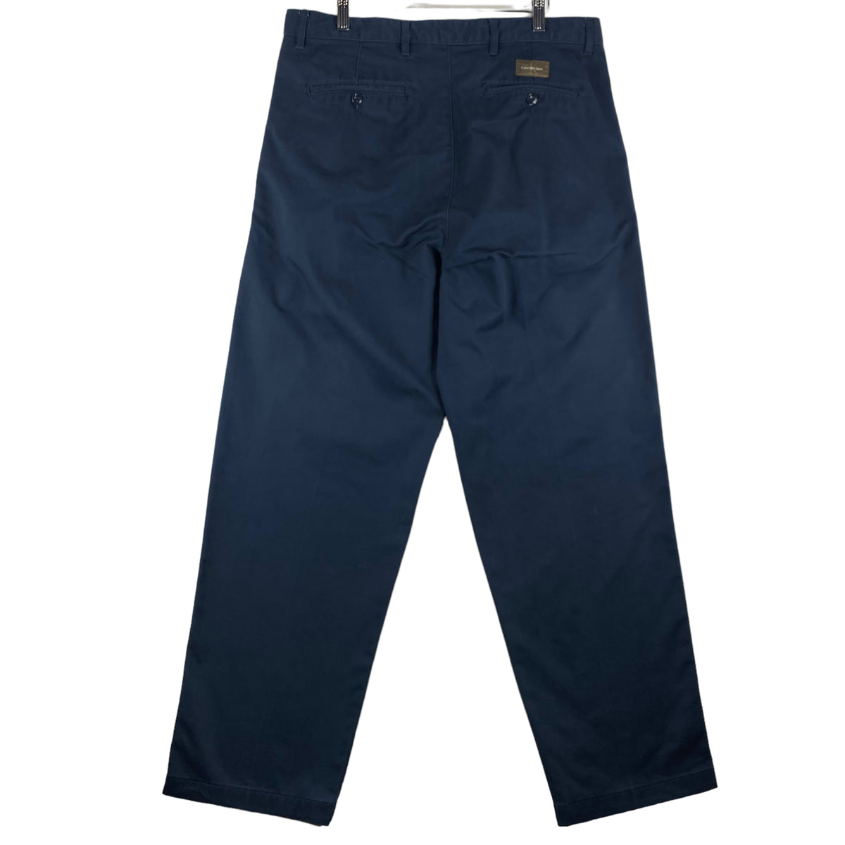 Vintage Calvin Klein 90's Dark Blue Loose Tapered Chino Pants W36