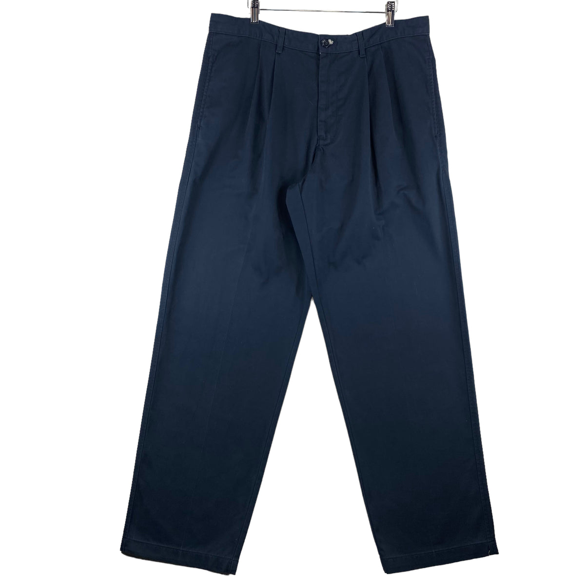 Vintage Calvin Klein 90's Dark Blue Loose Tapered Chino Pants W36