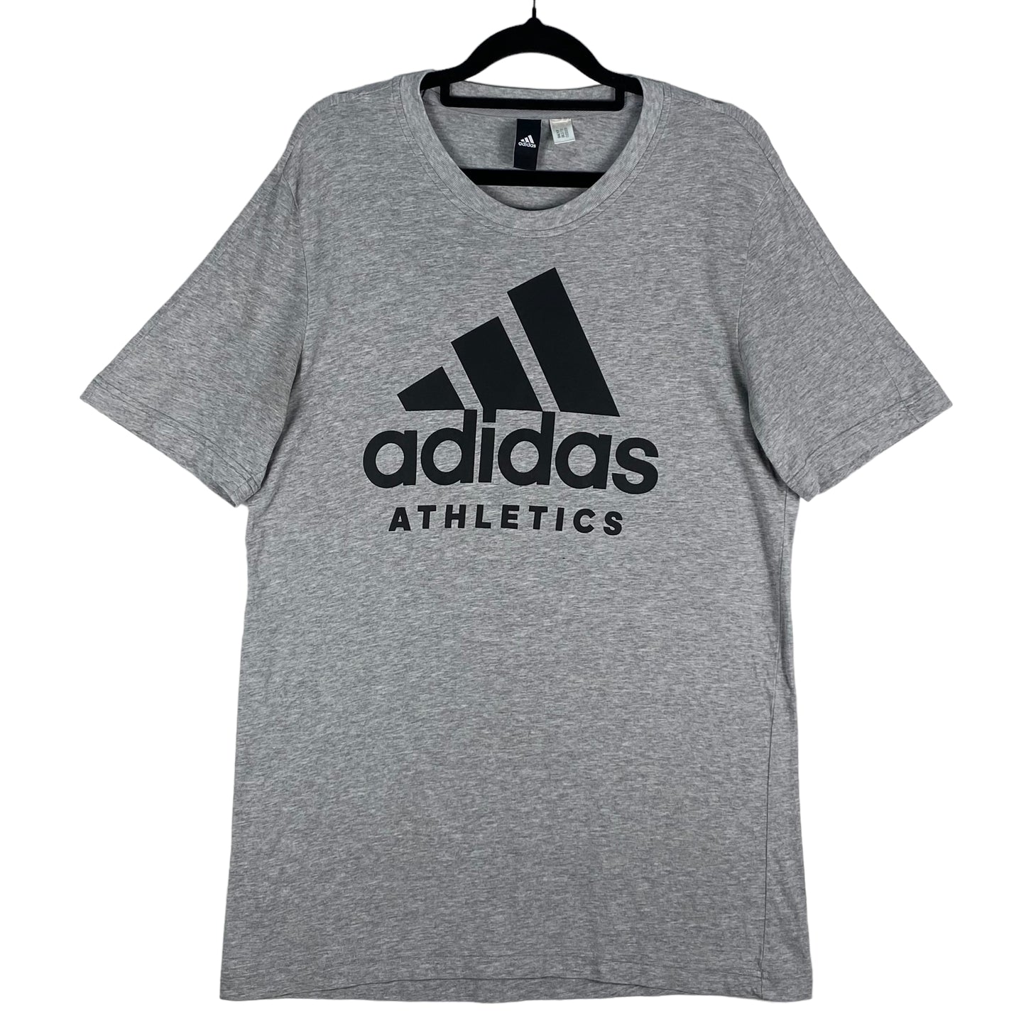 Adidas Athletics Womens Grey Monogram Cotton Tee Shirt Size XL