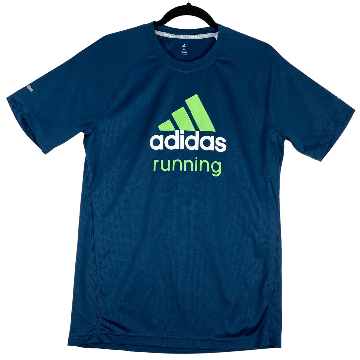 Adidas Running Dark Blue Active Sport Tee Shirt Size M