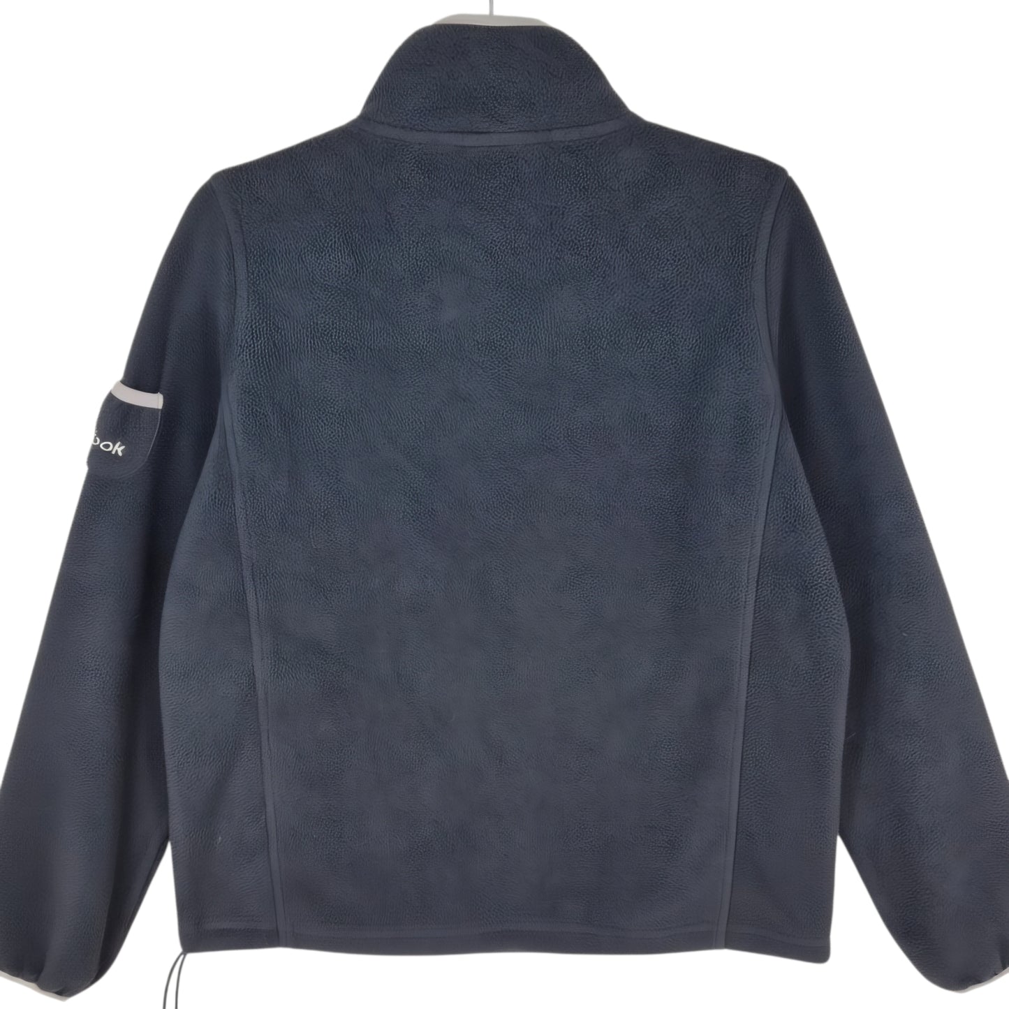Vintage Reebok 2000's Black Slim Quarter Zip Fleece Jumper Size M