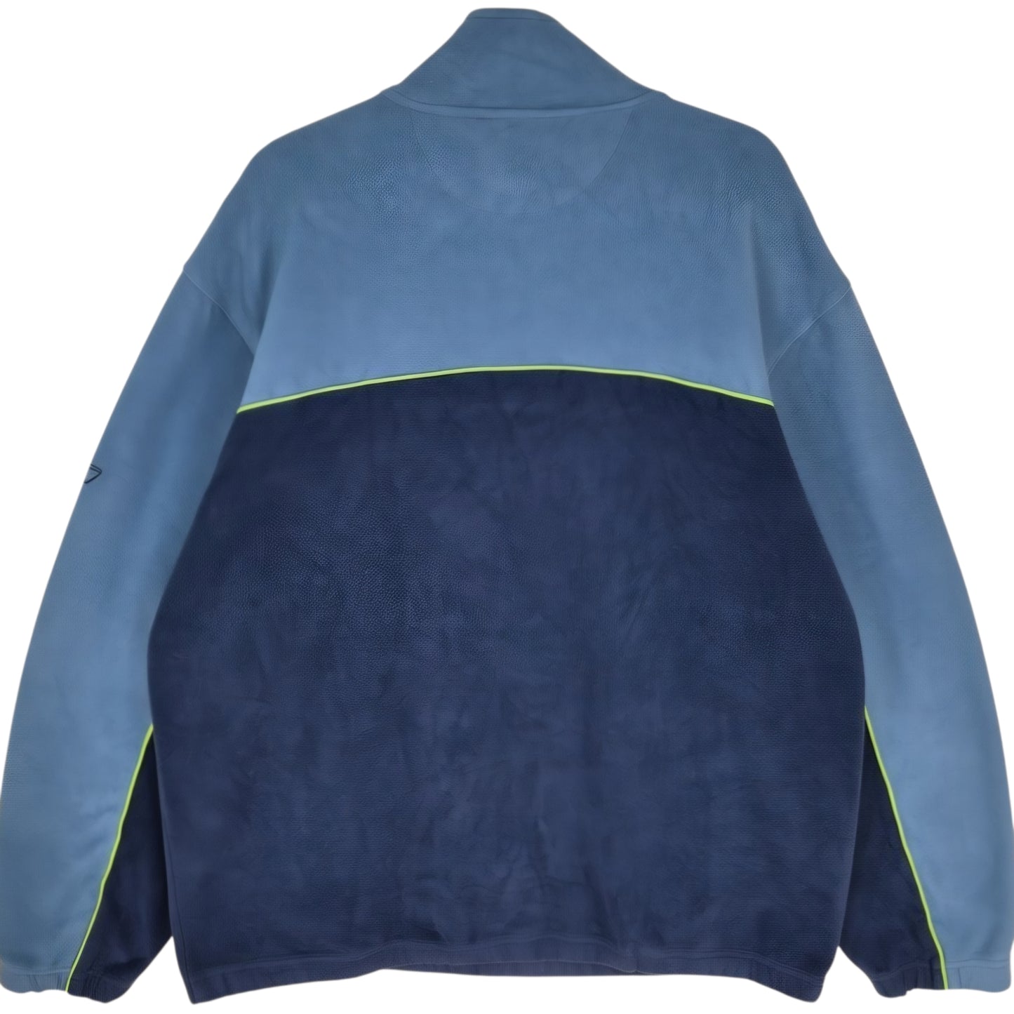 Vintage Reebok NFL Seattle Seahawks Blue Quarter Zip Fleece Jumper Size XL