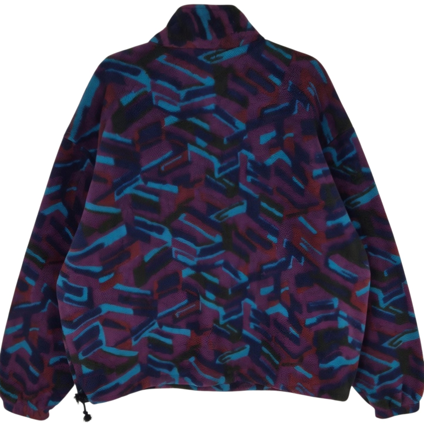 Vintage Kings Bay 80's Purple Quarter Zip Fleece Jumper Size 2XL