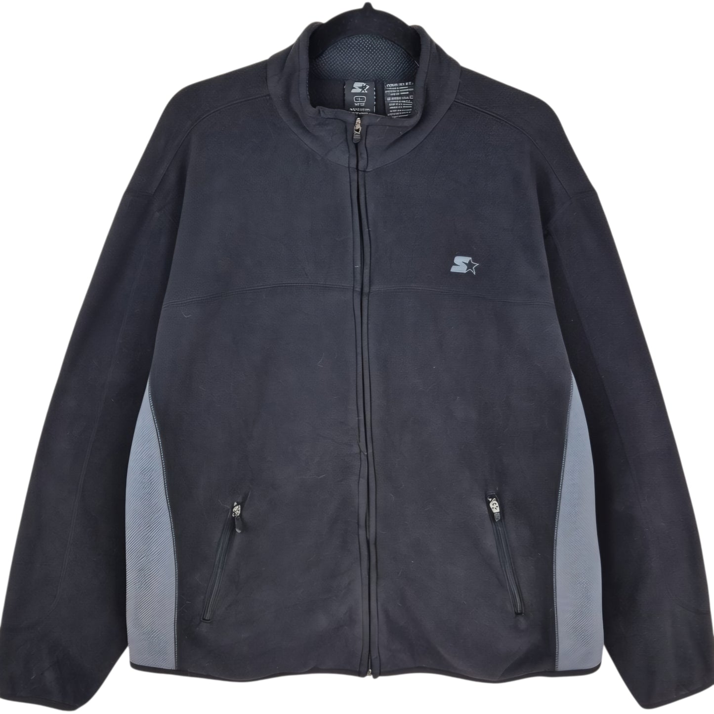 Vintage Starter 90's Black Full Zip Fleece Jumper Size L