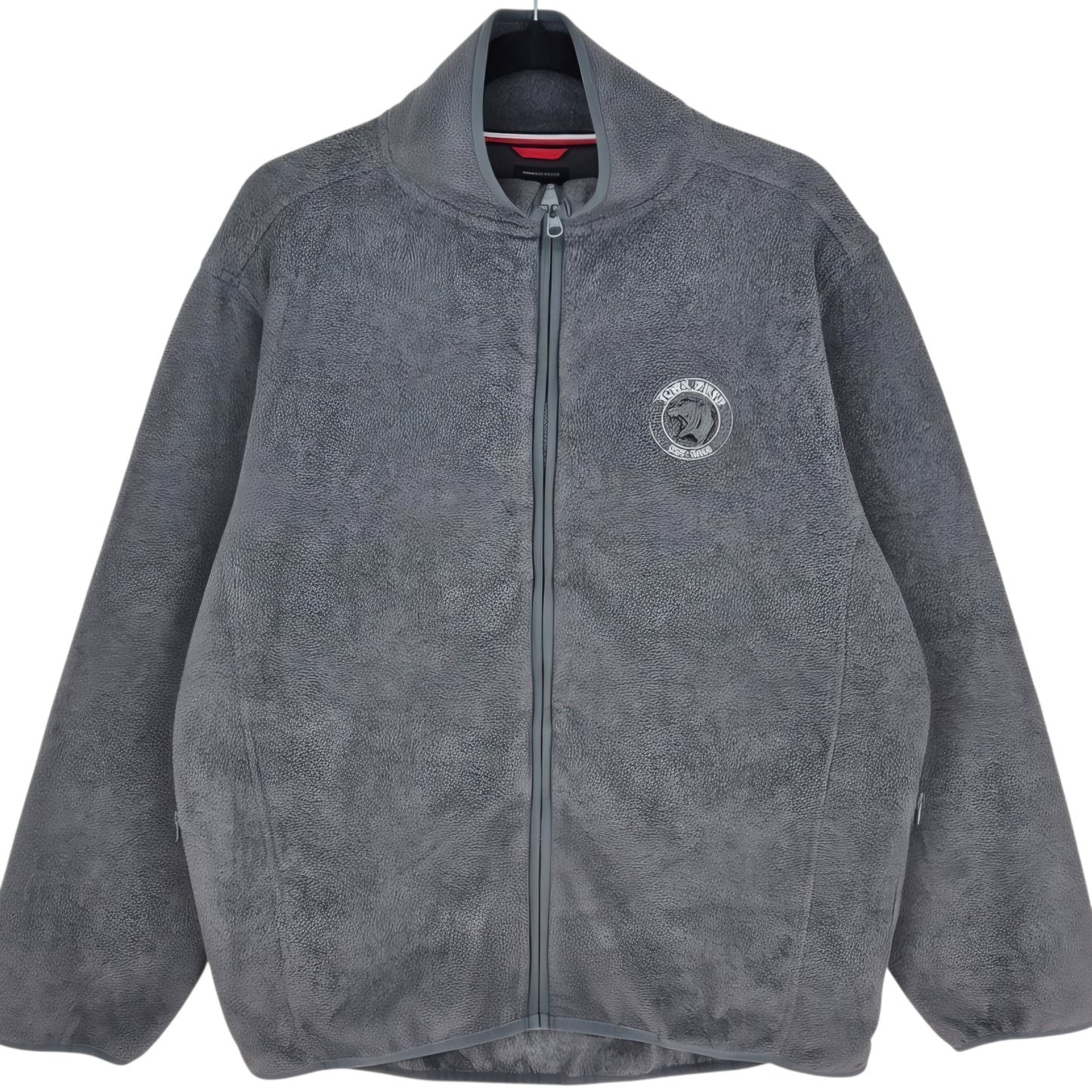 Tommy Hilfiger York Prep Grey Full Zip Jumper Size L