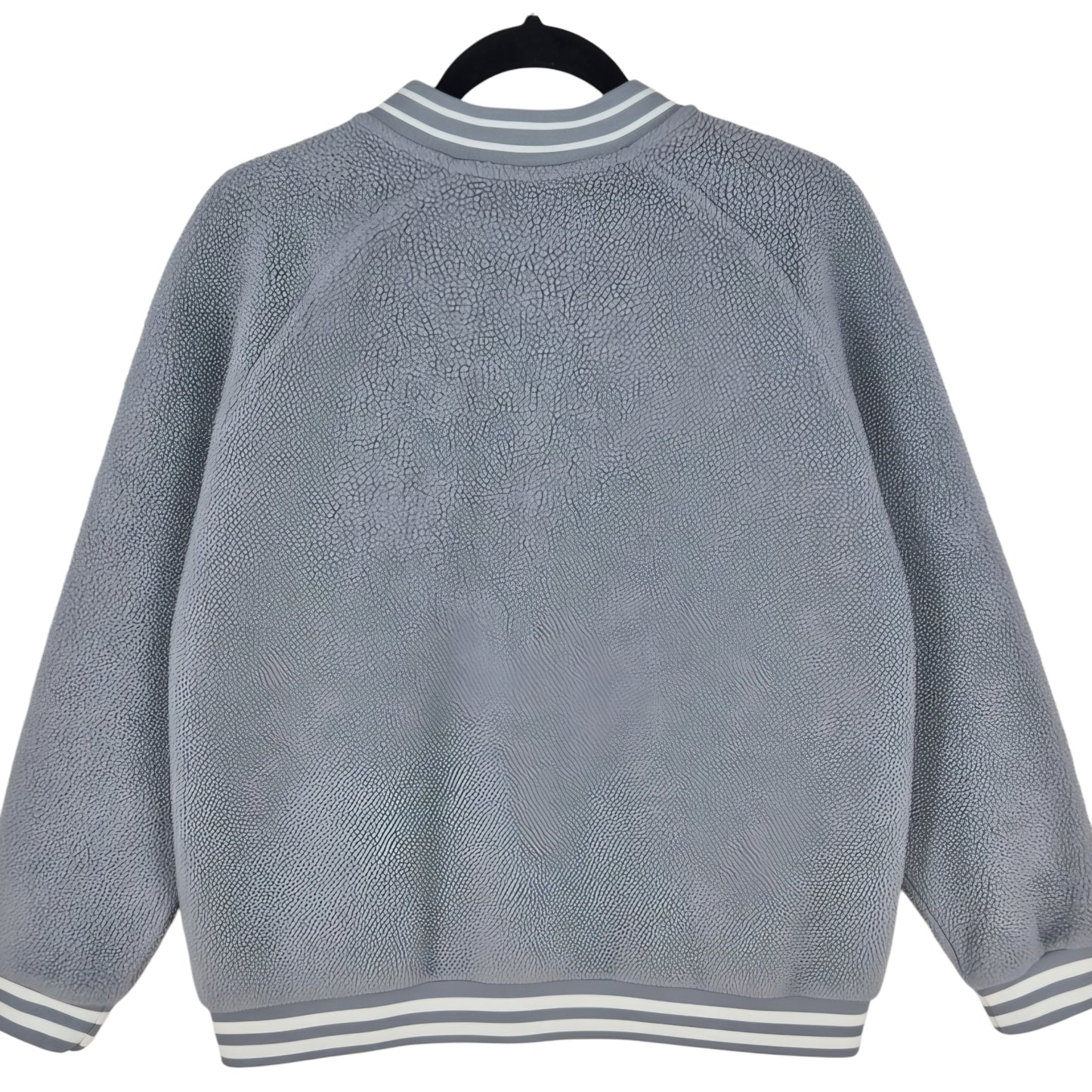 Champion Grey Fleece Full Zip Bomber Jumper Size XL