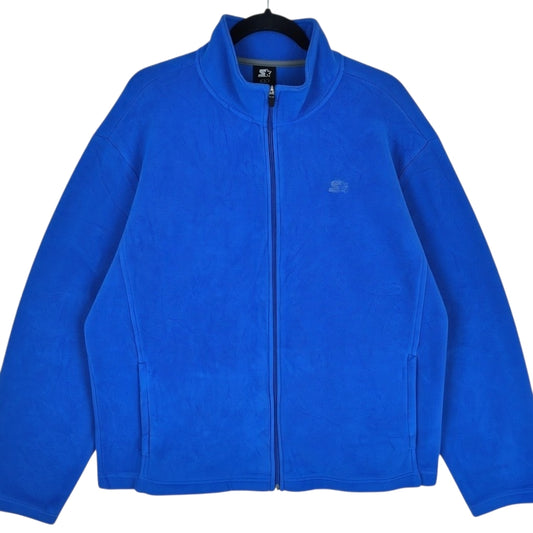 Vintage Starter Blue Full Zip Fleece Jumper Size L