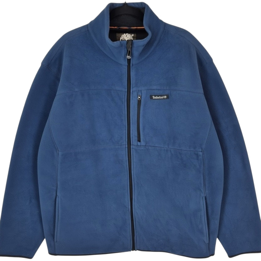 Timberland Steel Blue Full Zip Fleece Jumper Size XL