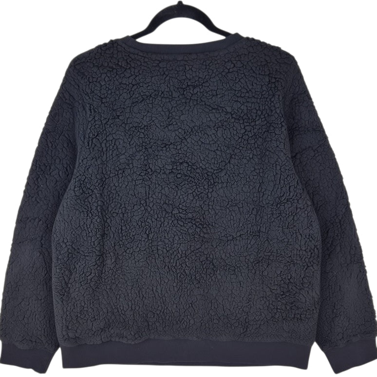 Calvin Klein Performance Womens Black Crewneck Fleece Jumper Size XL