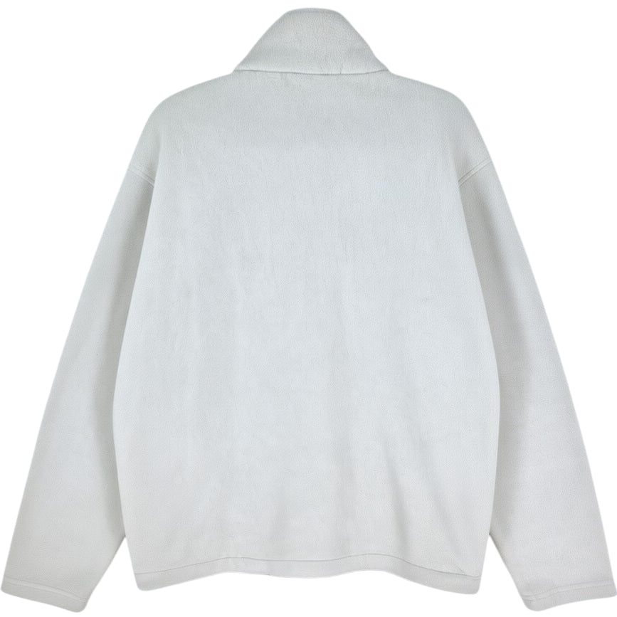 New Balance Cream White & Black Full Zip Fleece Jumper Size M