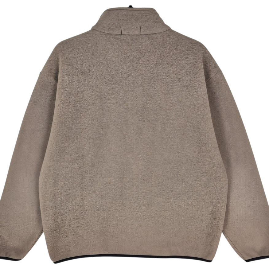 Nautica Brown Quarter Zip Fleece Jumper Size M