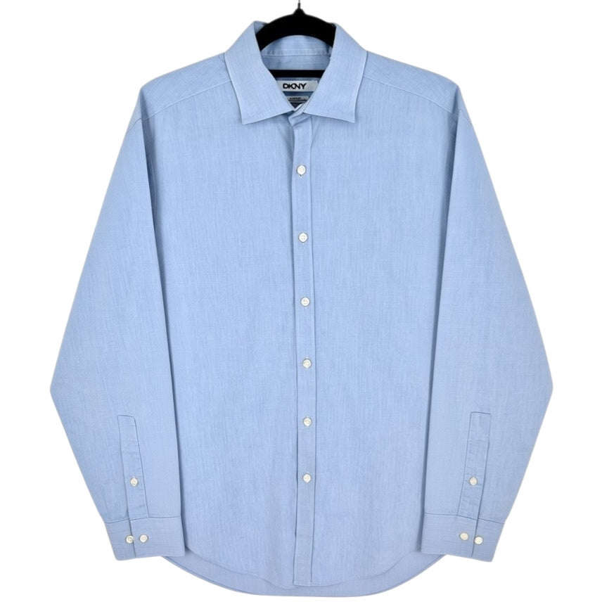 DKNY Steel Blue Dress Shirt Size M