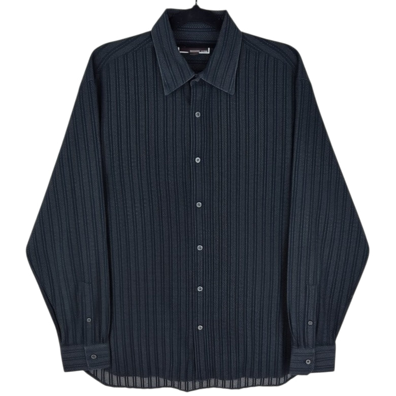 Michael Kors Black Long Sleeve Dress Shirt Size L