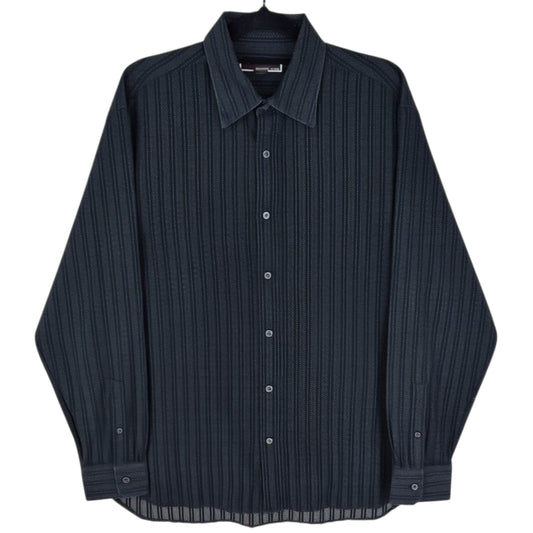 Michael Kors Black Long Sleeve Dress Shirt Size L