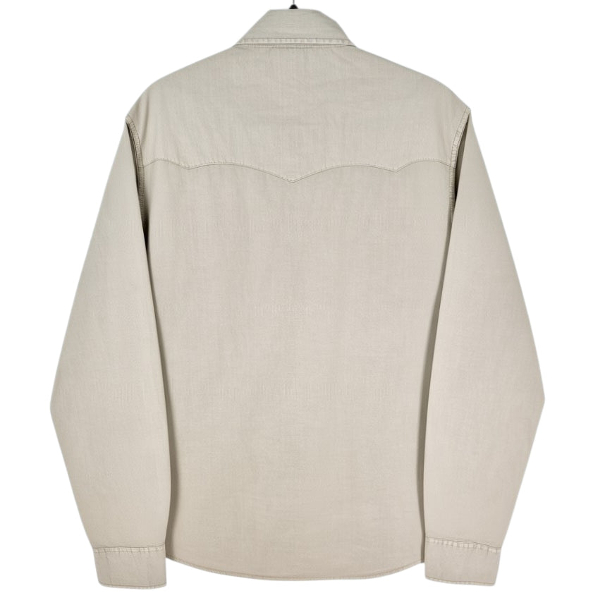 True Religion Light Brown Long Sleeve Slim Button Shirt Size 3XL