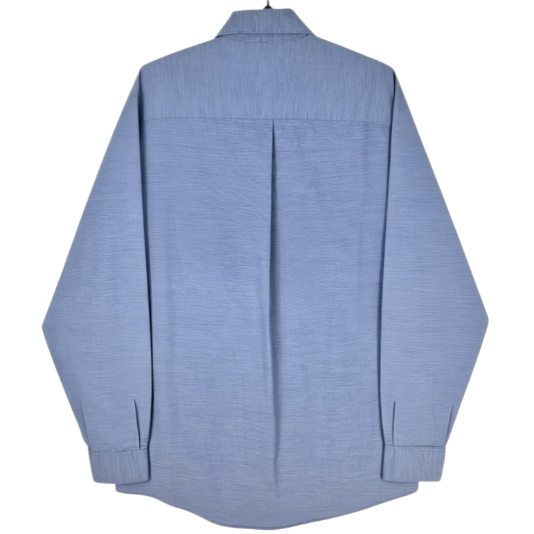 DKNY Steel Blue 100% Cotton Dress Shirt Size M