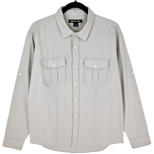 Michael Kors Light Brown Long Sleeve Button Shirt Size L