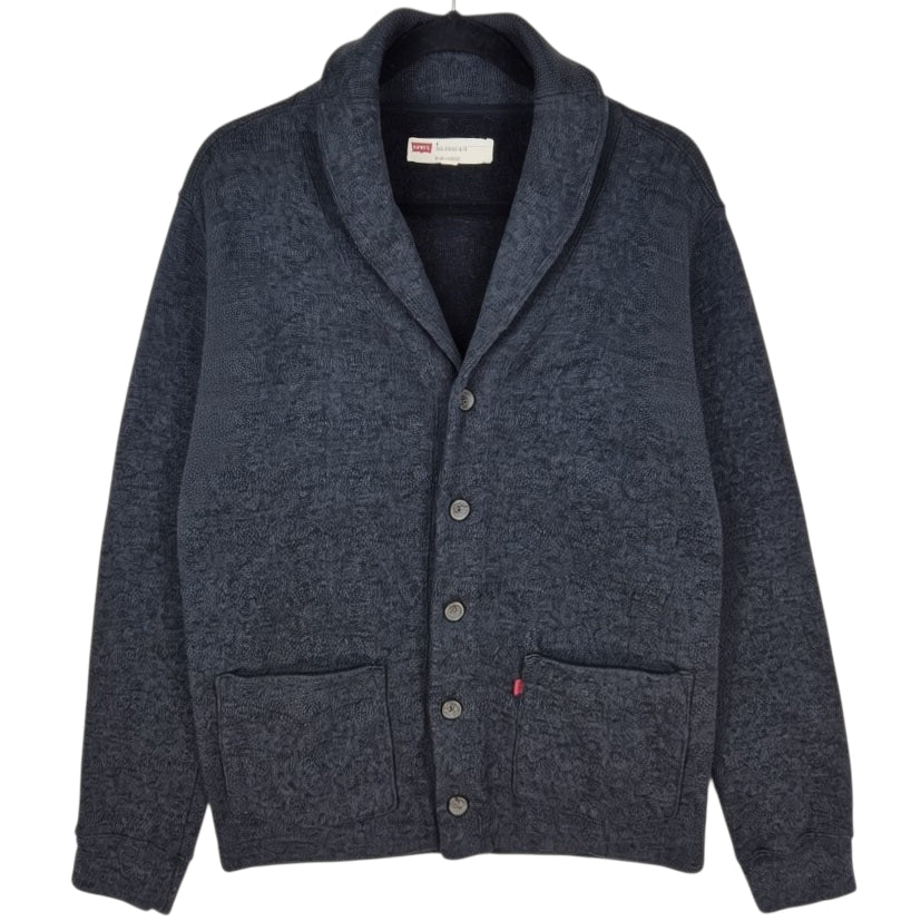 Levis Dark Grey Button Knit Jacket Size M