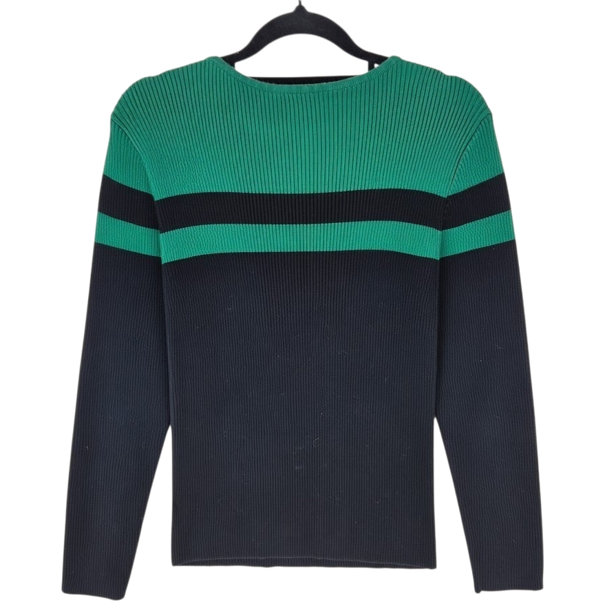 Vintage Ralph Lauren Green Label Womens Black Knit Sweater Size L