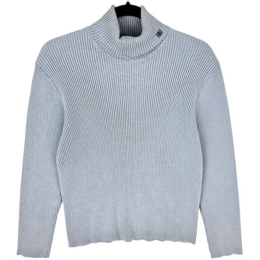 Vintage Ralph Lauren Green Label Womens Grey Turtle Knit Sweater Size XL